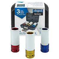 Набір головок глибоких ударних тонкостінних 1/2" 3 пр. (6-гр.) Scheppach SCH-4035