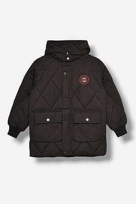 Куртка дитяча зимова чорного кольору 208198T Безкоштовна доставка