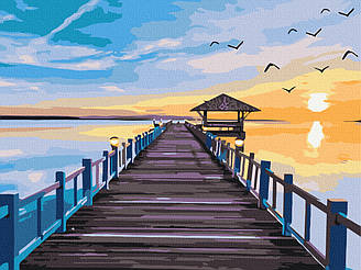 Міст на заході сонця