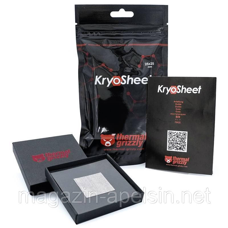 Термопрокладка Thermal Grizzly TG-KS-25-25 KryoSheet, 150 °C, (Д x Ш) 25 мм x 25 мм
