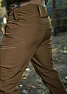 🔥 Штани утеплені "Klos - SoftShell" (Койот) штани тактичні, карго, ВСУ, теплі, фото 7