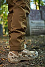 🔥 Штани утеплені "Klos - SoftShell" (Койот) штани тактичні, карго, ВСУ, теплі, фото 10