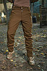 🔥 Штани утеплені "Klos - SoftShell" (Койот) штани тактичні, карго, ВСУ, теплі, фото 4