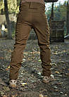🔥 Штани утеплені "Klos - SoftShell" (Койот) штани тактичні, карго, ВСУ, теплі, фото 3