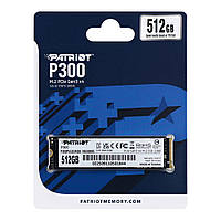 SSD M.2 Диск Patriot P300 512GB NVMe 2280 PCIe 3.0x4 3D NAND TLC (P300P512GM28)