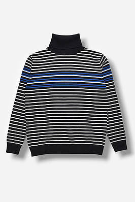 Гольф дитячий для хлопчика чорного кольору з принтом 208067T Безкоштовна доставка