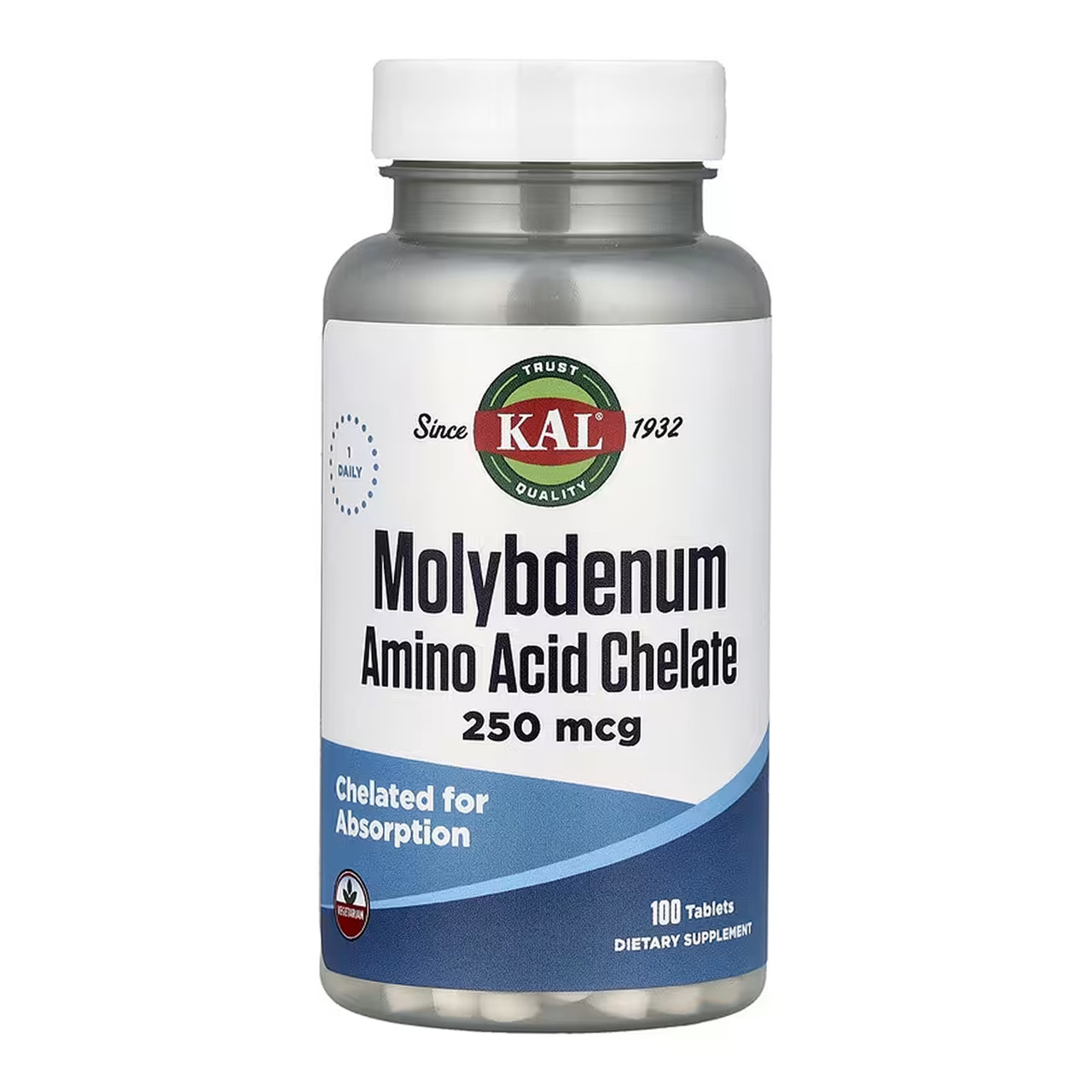 Molybdenum Amino Acid Chelate 250 mcg - 100 tabs, фото 1