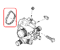 Прокладка корпусу термостата Рено Трафік 2.0 dCi - Renault (оригінал) 7701069138