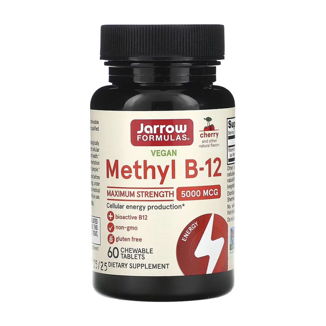 Methyl B-12 Methylcobalamin 5000mcg - 60 chewable tabs Cherry, фото 1