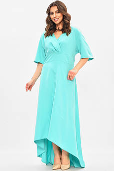 Сукня жіноча однотонна напівбатальна м'ятного кольору р.6 208188M