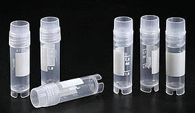 Кріопробірка 3,8 мл, 12×75, зовнішня різьба, PP, зі стійким дном, стерильна, 100 шт.