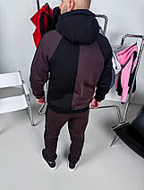 Костюм на флісі утеплений стильний модний осінь весна чоловічий, фото 4