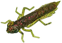 Силікон FishUP Dragonfly 1.2" #019 — Motor Oil/Red (10 шт./пач.)