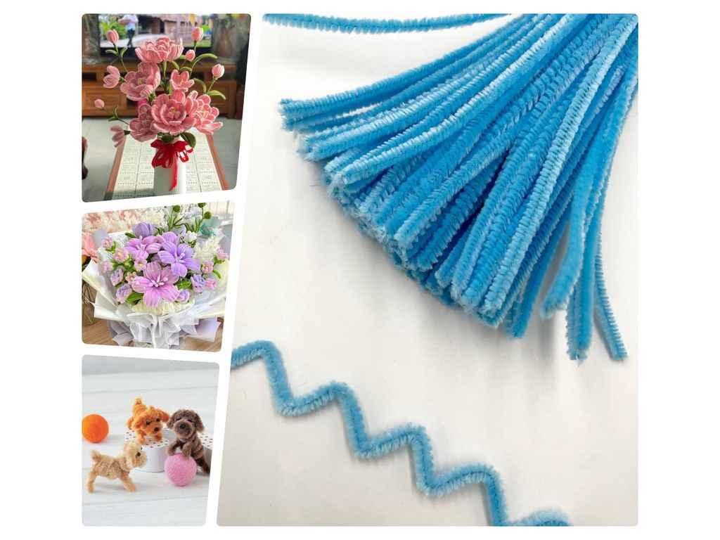 Синельний дріт 98-100шт/уп Блакитний ТМ КИТАЙ, фото 1