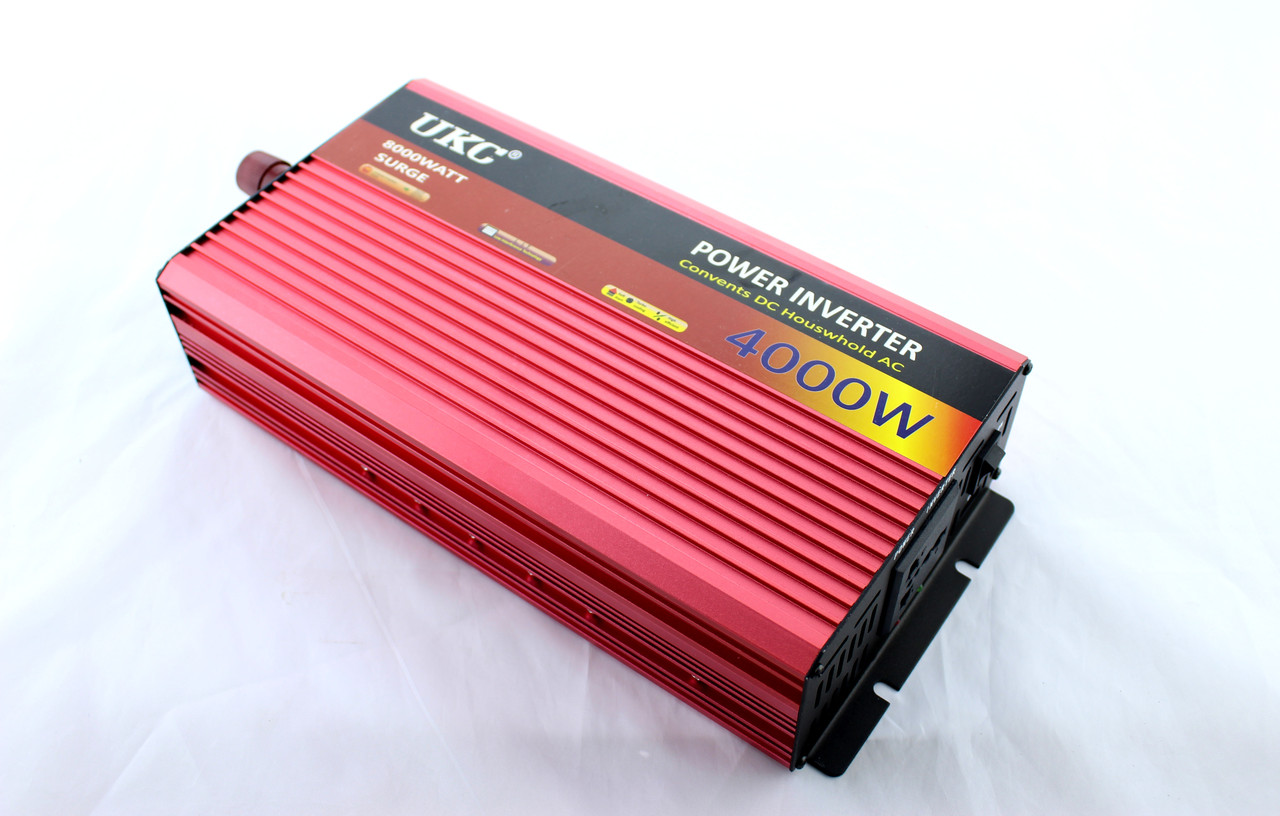 Перетворювач, інвертор UKC AR - AC/DC, 12/220v, 4000W