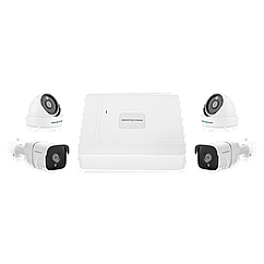 Комплект відеоспостереження на 4 камери GV-K-W66/4 5MP