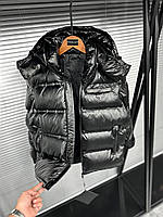 Топова чоловіча зимова куртка з капюшоном Prada чорна