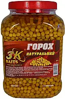 Зернова суміш 3KBaits Горох (натуральний) банка 3 л