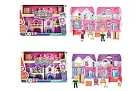 Ляльковий будинок з меблями та світлом для гри, в асортименті (8253-1/8253-3)