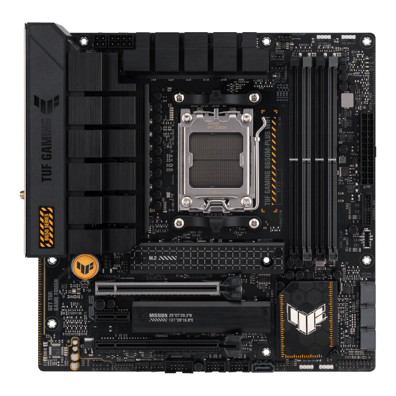 Материнська плата Asus TUF GAMING B650M-PLUS WIFI (sAM5, AMD B650, PCI-Ex16), фото 1
