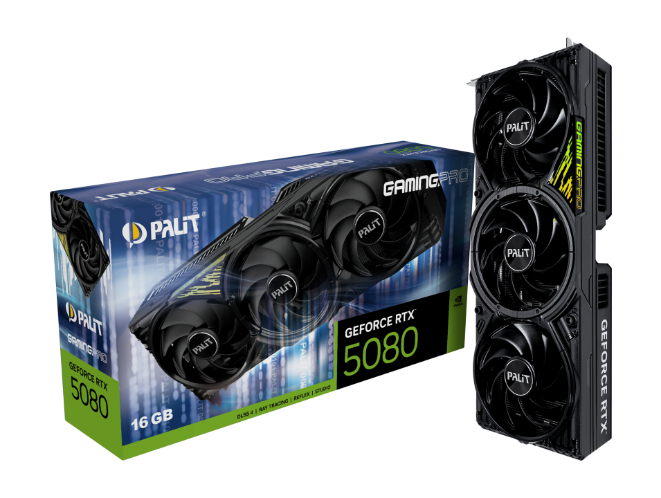 Відеокарта Palit GeForce RTX5080 GamingPro 16GB Vapour Chamber, фото 1