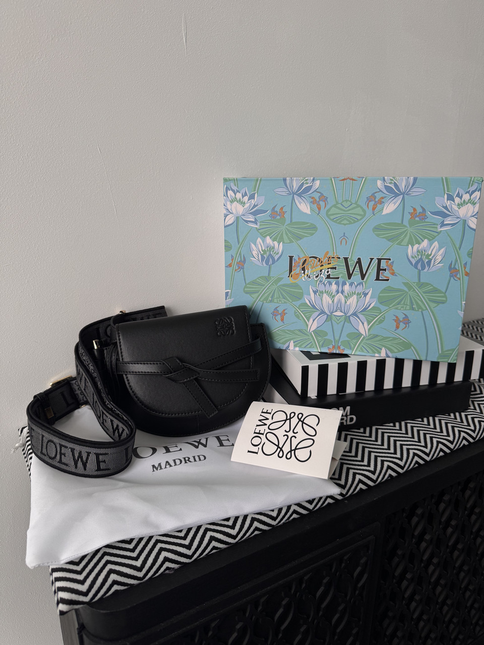 LOEWE | GATE DUAL MINI BAG BLACK premium 20x15x7, фото 1