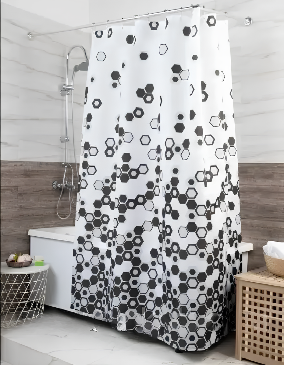 Штора для ванної кімнати Miranda TROY 180×200 см із кільцями