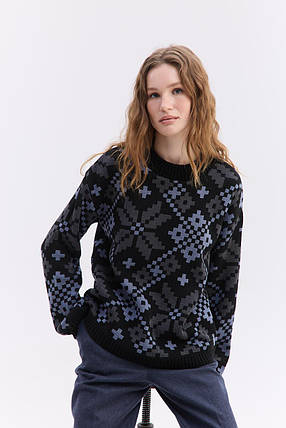Джемпер "Софійка" (чорний,сірий), фото 1