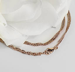 Ланцюжок Кордовий 46748 ширина 2.5 мм позолота РО довжина 40