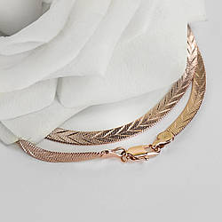 Ланцюжок Змійка плоский 37480 ширина 5 мм позолота РО довжина 45