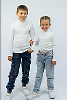 Водолазка детская рубчик с начосом темная серая светлая