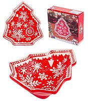 Блюдо фарфорове Snowflake Lefard 23Х20Х2,5 см