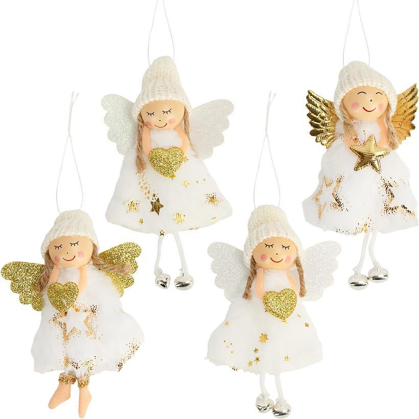 Іграшка підвіска ялинкова Лялька Ангел, фото 1