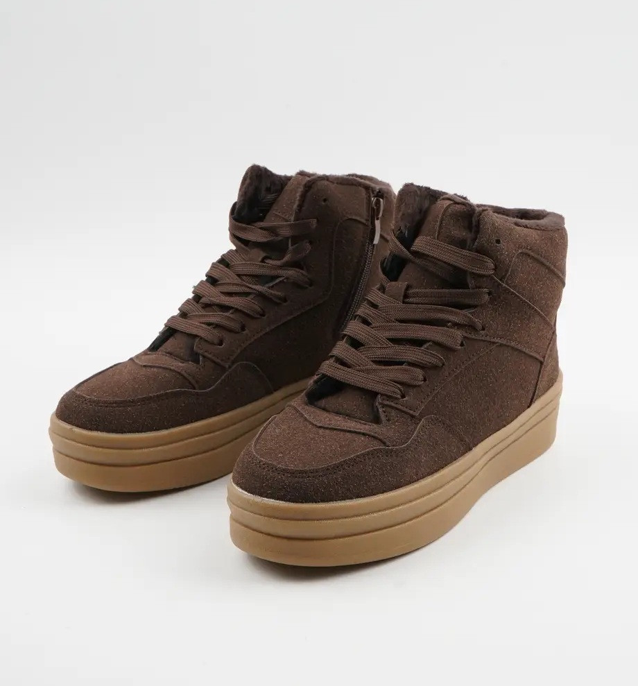 Кеди жіночі зимові Stilli коричневі (WA140-2R), фото 1