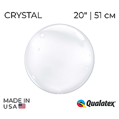 Куля Bubbles 20" | 51 см QUALATEX-КВ Кристал Прозора (УП)