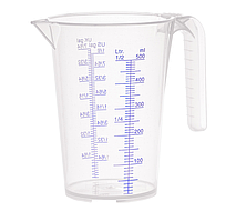 Вимірювальна ємність-ПП-0,5 л прозора шкала мл   (PRESSOL)