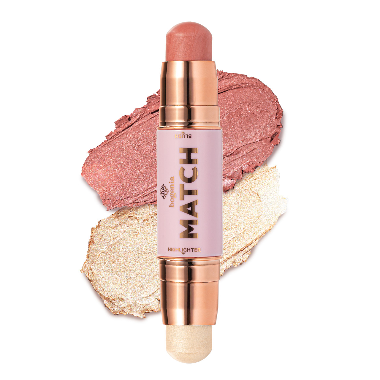 BG637 Хайлайтер і Рум’яна Match Stick Highlighter & Blush Bogenia №01, фото 1