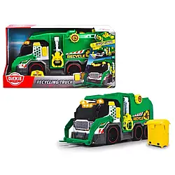 Dickie Toys автомобіль Сміттєвоз з контейнером зі звуковими та світловими ефектами 41 см