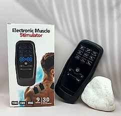 EMS масажер для тіла, мʼязовий масажер міостимулятор, імпульсний масажер електростимулятор EMS-01