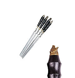 Шампур широкий для люля-кебаб 4 шт Звіри 50 см Gorillas BBQ SKK96