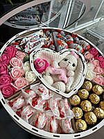 Подарунковий набір «Солодке серце із зайчиком»