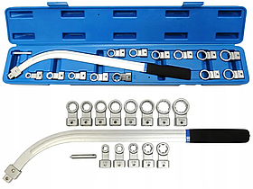 Ключ з набором для натягування та заміни ременя 15 од AL-FA ALTLW15PCS