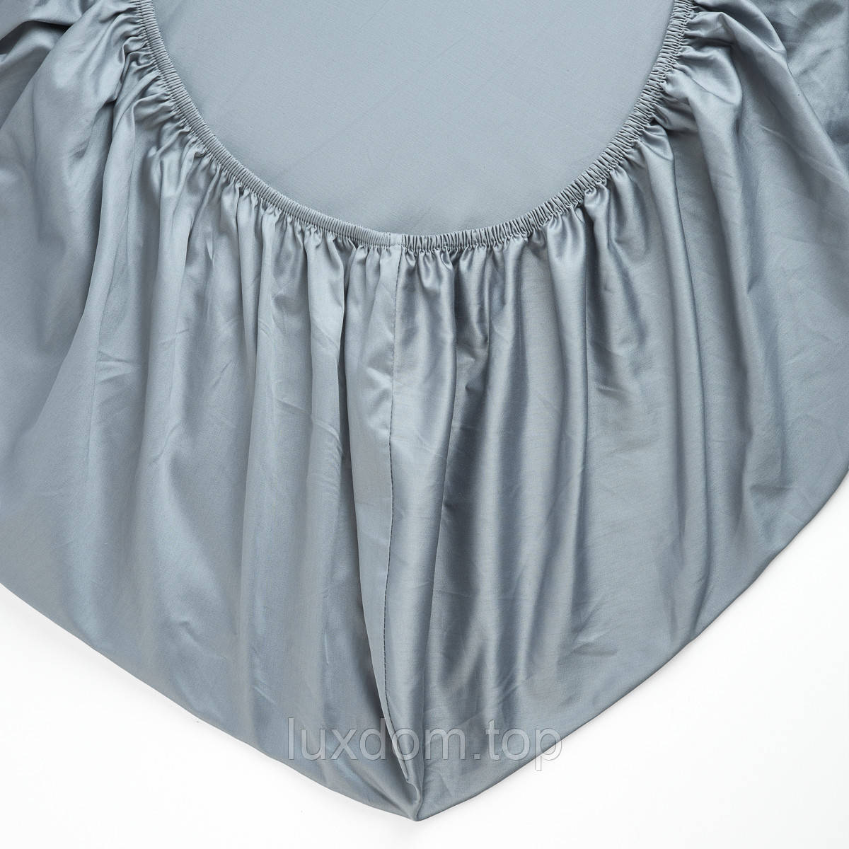 ПРОСТИРАДЛО НА РЕЗИНЦІ "МІСЯЧНЕ СЯЙВО" 160х200 СМ, САТИН 300 ТС, фото 1