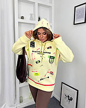 Жіночий Худі Тринитка На Флісі 46-50,52-56,58-62(вф 790)