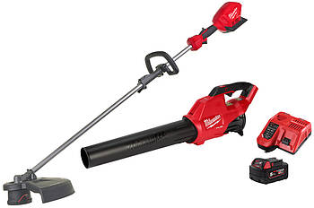 Набір інструментів акумуляторних садових MILWAUKEE M18 FPP2OPL3-501 (тример М18, повітродувка М18, зарядний пристрій, 1 акумулят