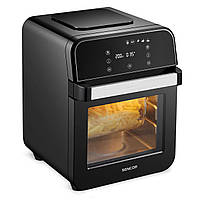 Мультипіч Sencor Vita, 1500Вт, об'єм-12л, сенсорне управл., 60-200°C, нержав.сталь/пластик, чорний Okean - ТОП