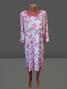 Нічна сорочка жіноча на байці 100% бавовна Україна р.52 54.Від 4шт по 175грн.