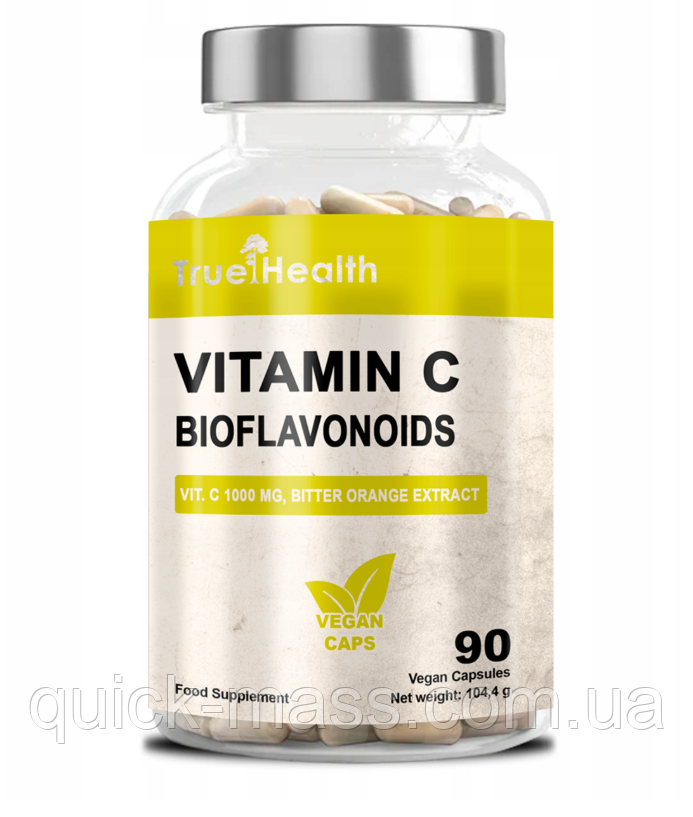 Вітамін С True Health Vitamin C Ultra 1000mg - 90 caps, фото 1