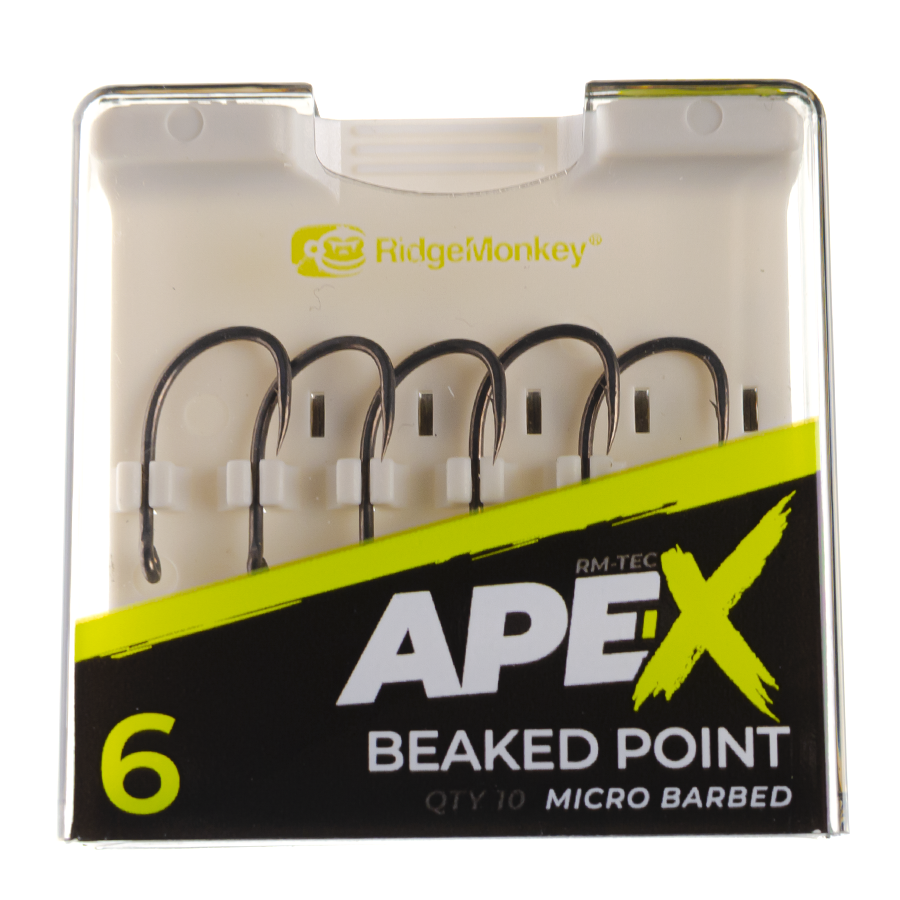 Гачки коропові, гачки на карпа, гачки Ridge Monkey Ape-X Beaked Point size 6