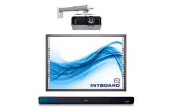 Комплект по МОН Інтерактивна дошка INTBOARD + короткофокусний проєктор + монтаж + акустична система